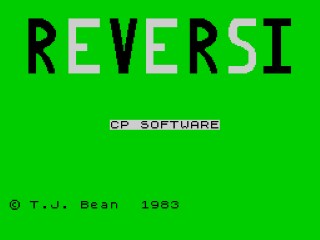 Reversi title screen for ZX Spectrum